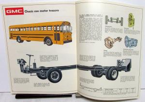 1972 GMC School Bus Foreign Dealer Sales Brochure Spanish Text GM