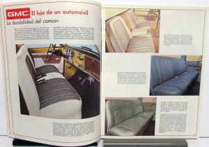 1972 GMC Truck Foreign Dealer Pickup Sales Brochure Spanish Text 1500-3500
