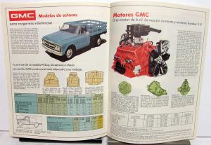 1972 GMC Truck Foreign Dealer Pickup Sales Brochure Spanish Text 1500-3500
