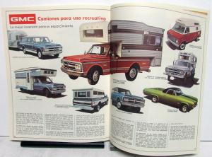 1972 GMC Truck Foreign Dealer Pickup Sales Brochure Spanish Text 1500-3500
