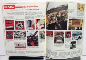 1972 GMC Truck Foreign Dealer Pickup Sales Brochure Spanish Text 1500-3500