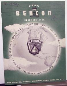 1951 Ford Dealers Beacon Industry Magazine Foreign Distributors Overseas Market
