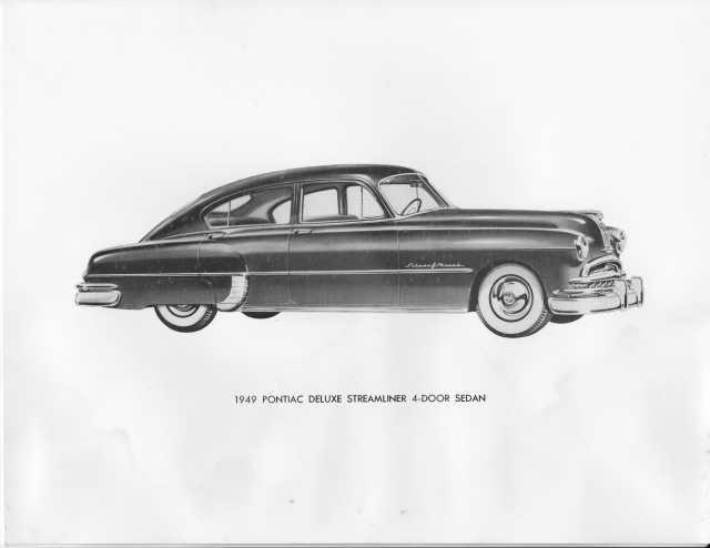 1949 Pontiac Deluxe Streamliner 4-Door Sedan Press Photo 0063