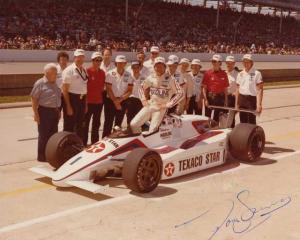 1984 Tom Sneva w/ Texaco Star March/Cosworth Indy 500 Race Car Press Photo 0004