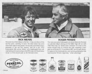 1984 Rick Mears with Pennzoil Z-7 March/Cosworth Indy 500 Race Car 0005 - Signed