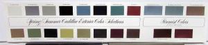 1975 Cadillac Brochure Color Selections Paint Chips W/Firemist Colors Revised