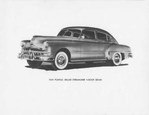 1949 Pontiac Deluxe Streamliner 4-Door Sedan Press Photo 0064