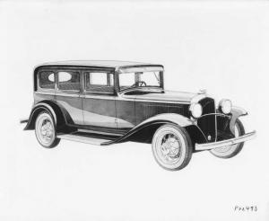 1931 Plymouth 4-Door Sedan Illustrative Press Photo 0022