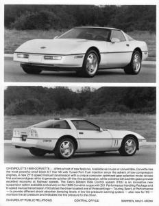 1989 Chevrolet Corvette Press Photo 0152