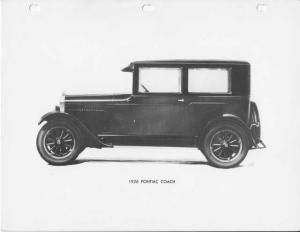 1926 Pontiac Coach Press Photo 0065