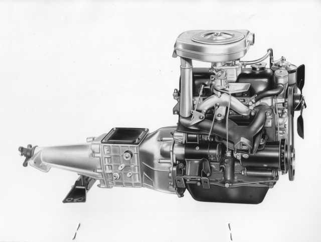 1962 Fiat 1100D Engine Factory Press Photo and Release 0013 - Turin Auto Show