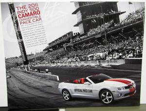 2011 Chevrolet Camaro Indianapolis 500 Pace Car Souvenir Handout Card