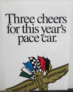 1996 Dodge Viper Indianapolis 500 Pace Car Sales Brochure Dealer Original