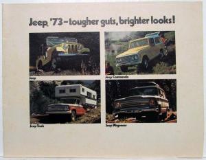 1973 Jeep Dealer Sales Brochure Renegade Wagoneer Commando Truck Orig