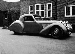 1938 Jaguar SS 100 Coupe Prototype Factory Press Photo 0027