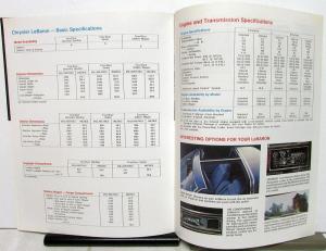 1979 Chrysler LeBaron Canadian Dealer Sales Brochure Features Options Specs