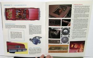 1979 Chrysler New Yorker Newport Canadian Dealer Sales Brochure Features Options