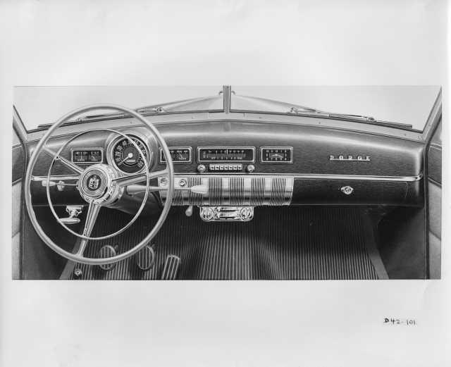 1951 Dodge Cars Instrument Panel Press Photo and Release 0059