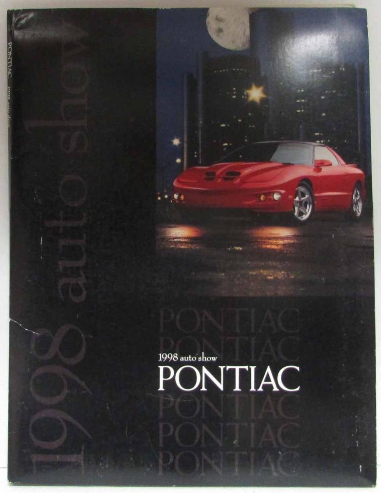 1998 Pontiac Auto Show Press Kit - Firebird Trans Am Grand Prix Sunfire