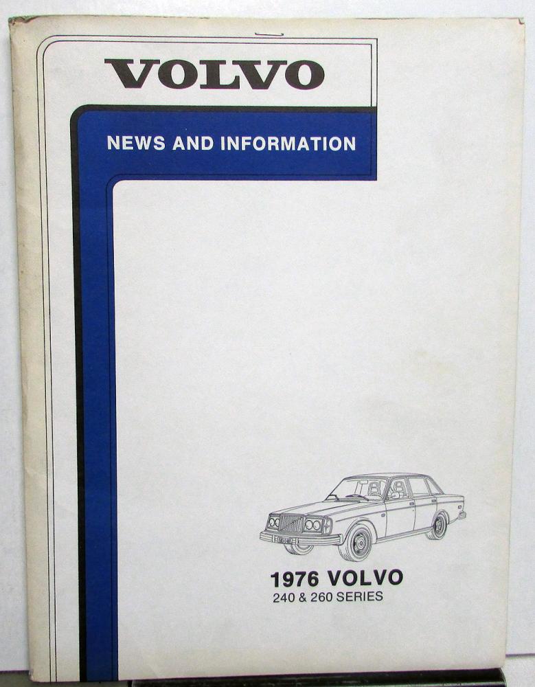 1976 Volvo Models Press Kit - 240 and 260 Series