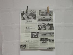 1966 Avanti II Performance Safety Equip Specs Chassis Sales Brochure Folder Orig