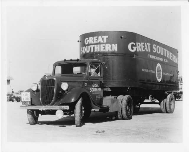 1936 Ford Truck Press Photo 0129 Great Southern Trucking Company