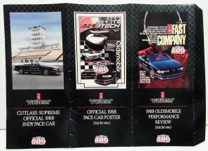 1988 Oldsmobile Cutlass Supreme Indy 500 Pace Car Poster Counter Top Display