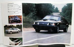 1984 Ford Mustang SVO Sales Brochure Specs Design Performance Original