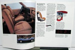 1984 Ford Mustang SVO GT & Turbo GT LX L Models Sales Brochure Original