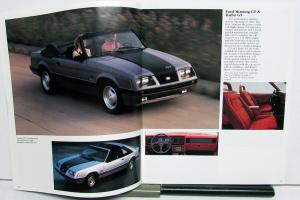 1984 Ford Mustang SVO GT & Turbo GT LX L Models Sales Brochure Original