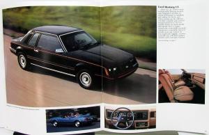 1984 Ford Mustang SVO GT & Turbo GT LX L Models Sales Brochure Original REVISED