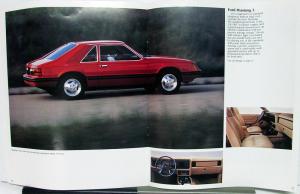 1984 Ford Mustang SVO GT & Turbo GT LX L Models Sales Brochure Original REVISED
