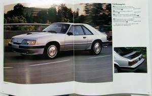 1984 Ford Mustang SVO GT & Turbo GT LX L Models Sales Brochure Original REVISED