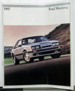1985 Ford Mustang LX GT Convertible SVO Sales Brochure Original