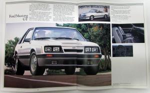 1985 Ford Mustang LX GT Convertible SVO Sales Brochure Original