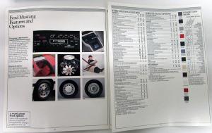 1985 Ford Mustang LX GT Convertible SVO Sales Brochure Original