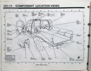 1999 Ford F-250 350 450 550 Super Duty Pickup Electrical Wiring Diagrams Manual