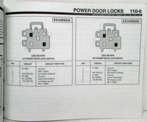 2000 Ford Excursion F-250 350 450 550 SuperDuty Electrical Wiring Diagram Manual