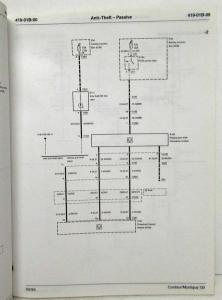 2000 Ford Contour Mercury Mystique Electrical Wiring Diagrams Manual