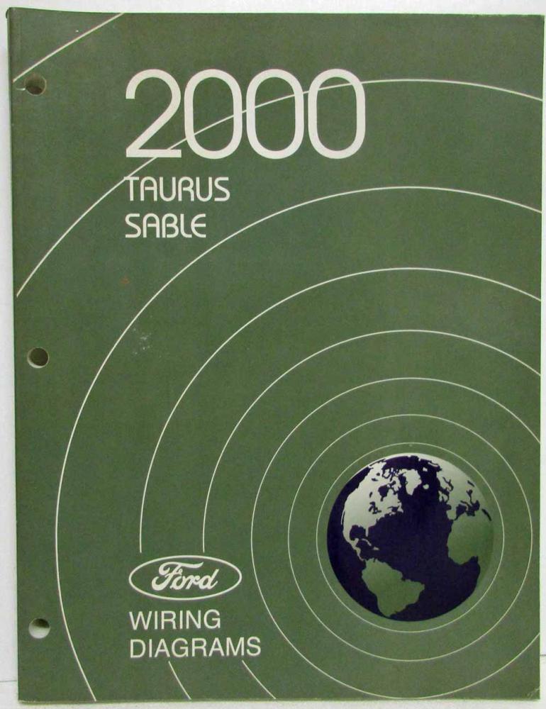 2000 Ford Taurus Mercury Sable Electrical Wiring Diagrams Manual