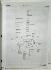 2000 Ford Taurus Mercury Sable Electrical Wiring Diagrams Manual