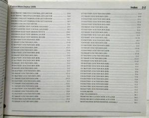 2006 Ford Fusion Mercury Milan Lincoln Zephyr Electrical Wiring Diagrams Manual