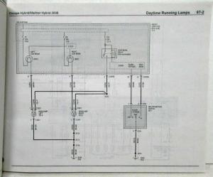 2008 Ford Escape & Mercury Mariner Hybrid Electrical Wiring Diagrams Manual