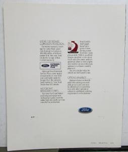 1992 Ford Mustang GT LX 5.0L Sedan Convertible Hatchback Sales Brochure Orig