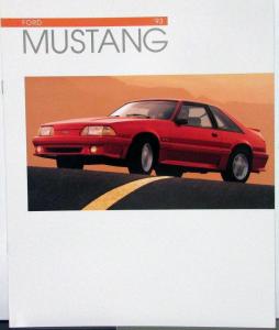 1993 Ford Mustang GT LX 5.0L Sedan Convertible Hatchback Sales Brochure Orig