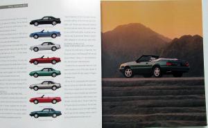 1993 Ford Mustang GT LX 5.0L Sedan Convertible Hatchback Sales Brochure Orig