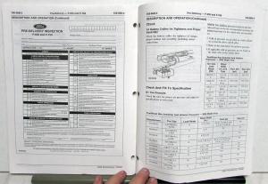 2003 Ford Pre-Delivery Inspection Manual Car Light Truck and F-650 F-750