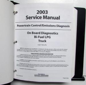 2003 Ford Powertrain Control Emissions Diagnosis Service Manual Mustang F-Series