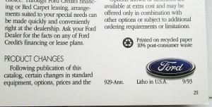 1994 Ford Mustang GT & Removable Hardtop Convertible ORIGINAL Sales Brochure