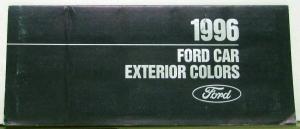 1996 Ford ALL Car Models Exterior Colors Paint Chips Sales Folder Original